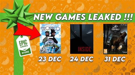 epic games christmas leak|The Epic Games Store will give away 16 free games over Christmas